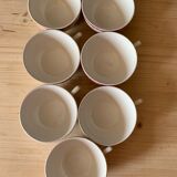 7 ceramic cups Digoin Sarreguemines