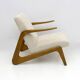 Paire de fauteuils Bouclete italiens de style moderne du milieu du XXe siècle, années 1970