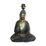 Italian "Buddha" lamp in polychrome plaster 70s