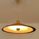 Large Scandinavian Pendant Light in Brass