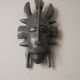 Vintage African Art wooden wall mask handcrafted tribal ethnic decorative object