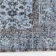 Turkish Rug All-Over Floral Pattern Light Blue Vintage Rug, 157x255Cm