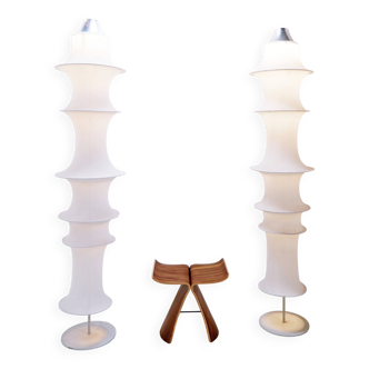 Ensemble de 2 lampadaires 'Danese' par Bruno Munari pour Artemide - 1960s