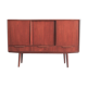 High 60's teak veneer sideboard with bar