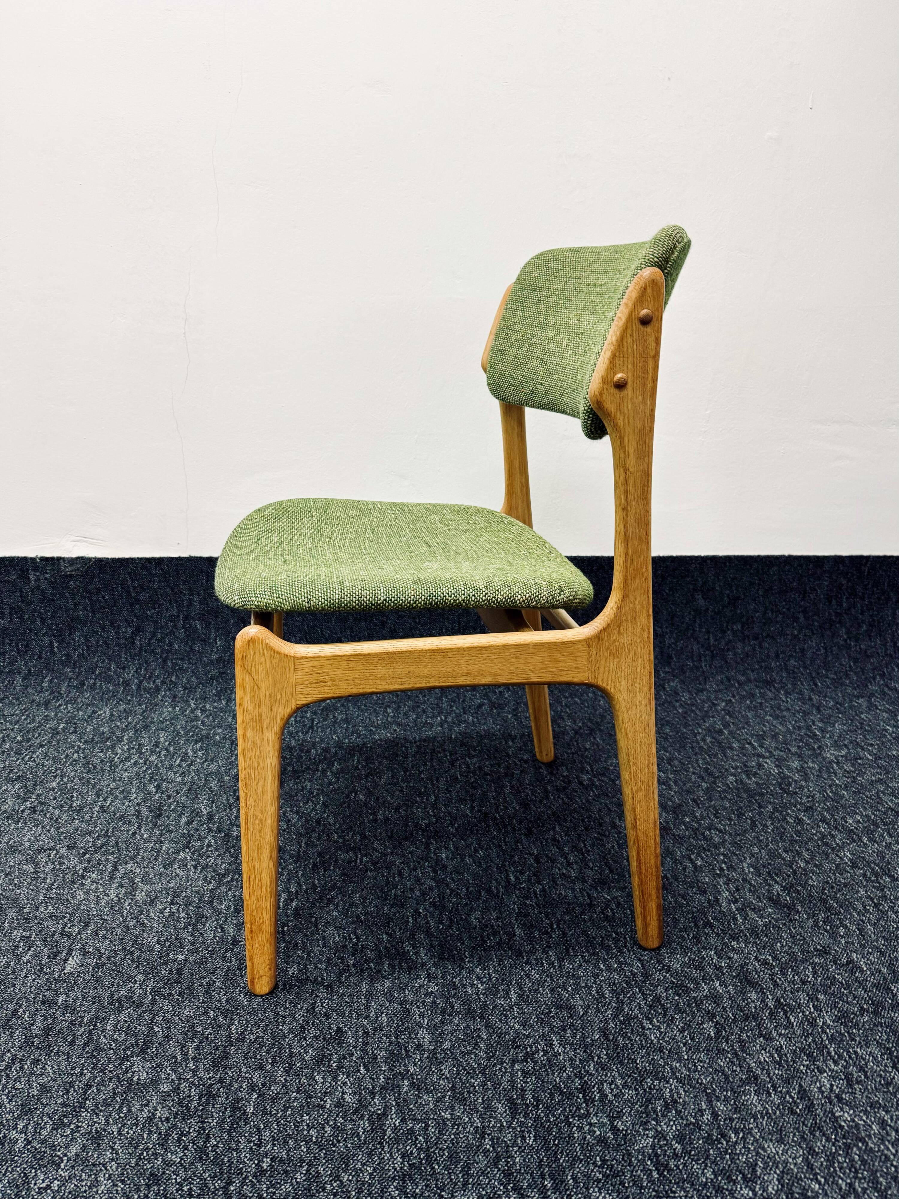 Set of 4 Danish Oak Dining Chairs by Erik Buch for O.D. Mobler