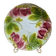Antique majolica plate – raised strawberry decoration – gilding