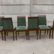 6 chaises aca​jou Gaston Poisson art déco 1930/1940
