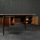 Mid-Century Danish Scandinavian Modern Teak Bilateral Desk with Drawers, 1960s