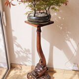 19th century carved wooden dragon column
