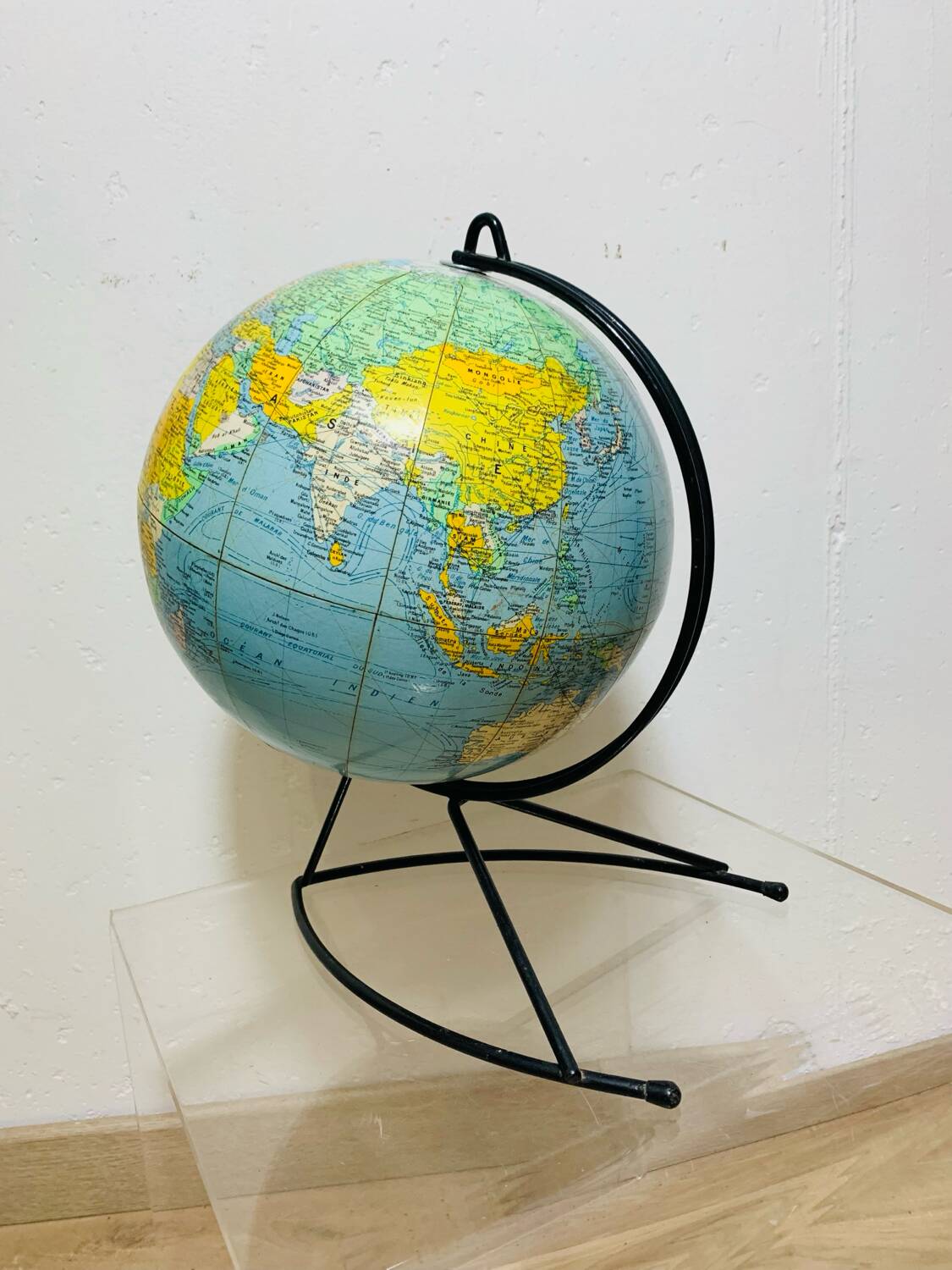 Globe terrestre Girard et Barrere