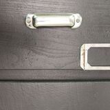 Loom cabinet with drawers top raw solid oak