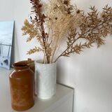 Large opaline white vase