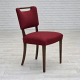 1960s, set of 6 pcs Danish dining chairs by Slagelse Møbelværk, wool.