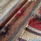 Kilim carpet in burlap and cotton. 60cm x 100cm
