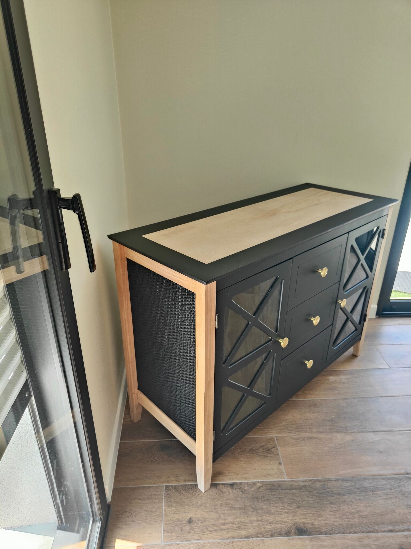 Matte black furniture
