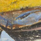 Old painting, Breton landscape XX century