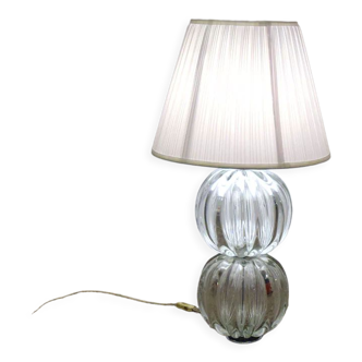 Lampe de table en verre soufflé de Murano, années 1970