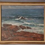 Léonie Humbert-Vignot, The Waves at Saint-Guénolé, circa 1920