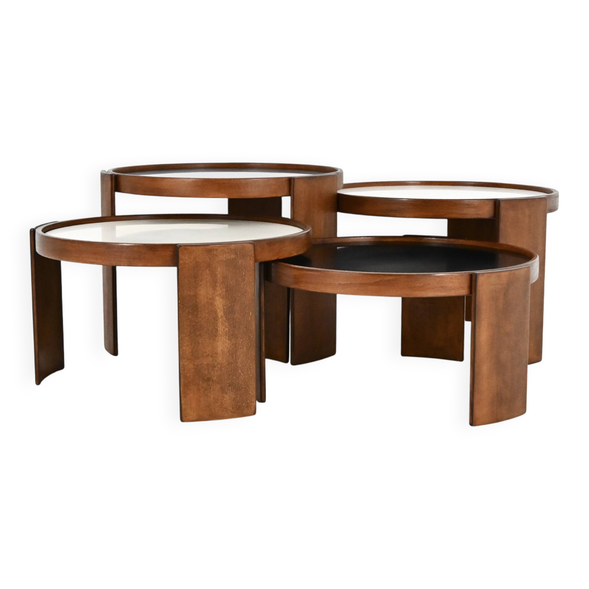 Large nesting tables 780 by Gianfranco Frattini for Cassina, 1960s