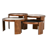 Large nesting tables 780 by Gianfranco Frattini for Cassina, 1960s