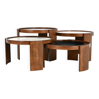 Large nesting tables 780 by Gianfranco Frattini for Cassina, 1960s
