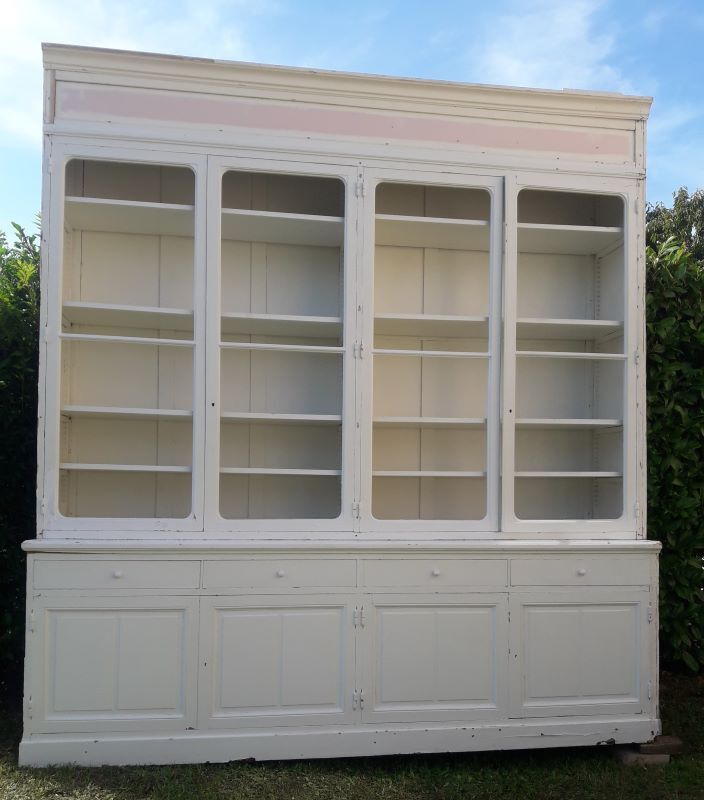 Dressing buffet boiserie vitrine bibliothèque XIX°