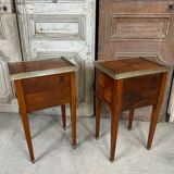 Pair of bedside tables in Louis XVI style circa 1960-70