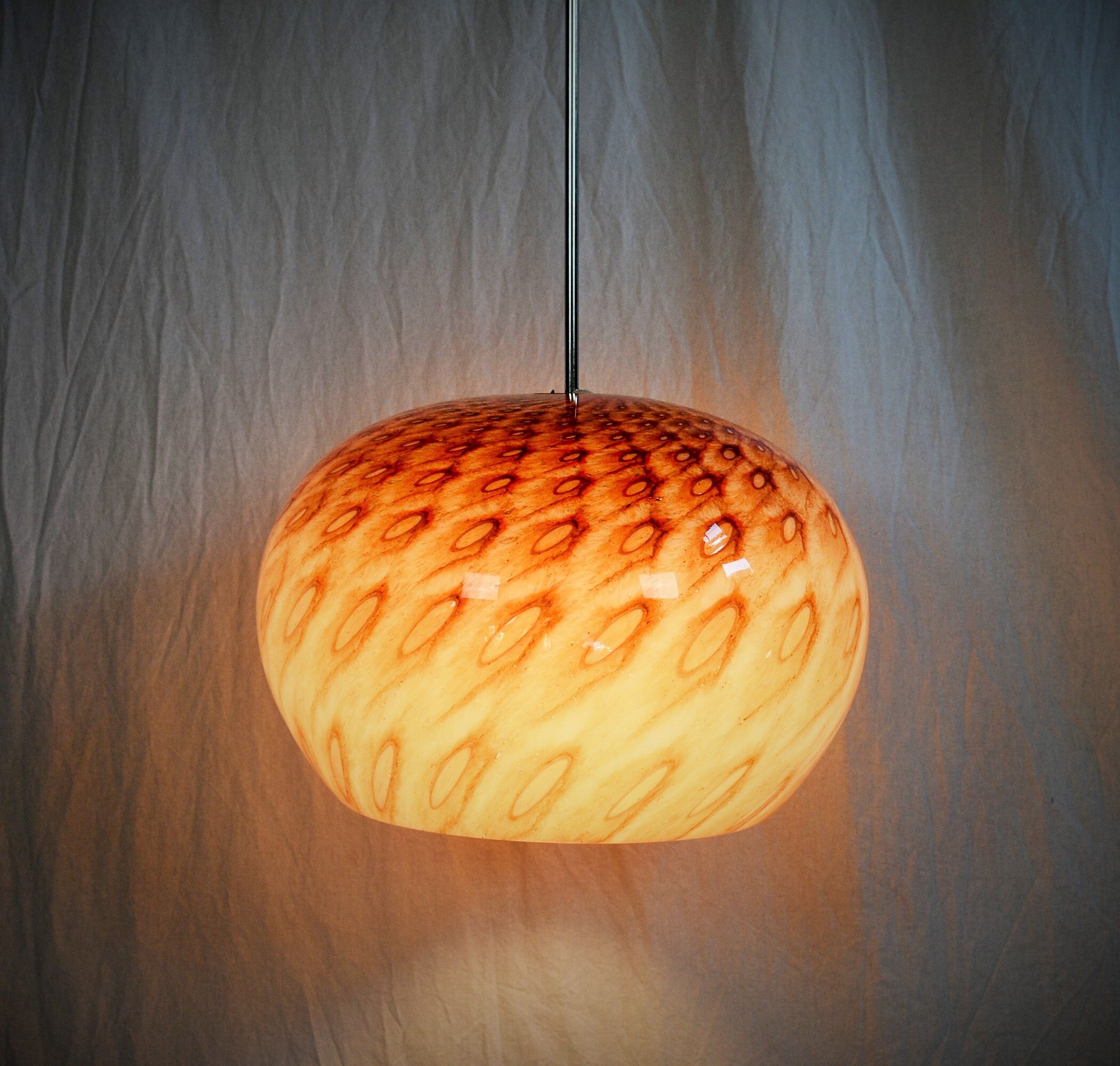 Mid-Century Glass Pendant, 1960's, Germany