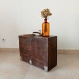 Wooden military suitcase from the 1950s