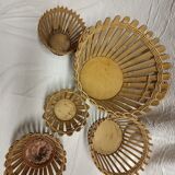 Cache pots bambou vintage