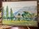 Old watercolor Savoyard landscape