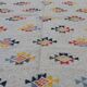 Handmade handmade grey carpet made of pure wool  180x117cm