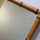 Turned wooden mirror in imitation of bamboo, mid-century, 54 cm x 67 cm