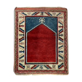 Vintage Afghan kazak  Rug ,Feiner Handgeknüpfter Orientteppich Afghan Kazak Teppich, 110X87 cm