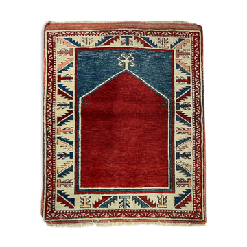 Vintage Afghan kazak  Rug ,Feiner Handgeknüpfter Orientteppich Afghan Kazak Teppich, 110X87 cm