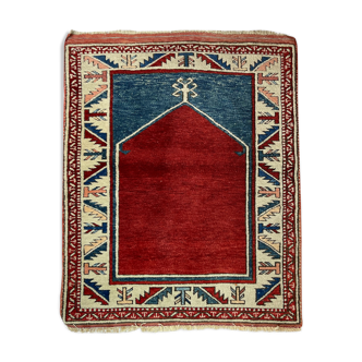 Vintage Afghan kazak  Rug ,Feiner Handgeknüpfter Orientteppich Afghan Kazak Teppich, 110X87 cm