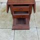 Antique small drop-leaf table from the 19th century.
