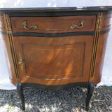 Console demi lune marqueté style louis VI