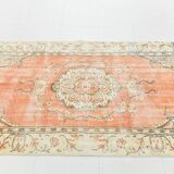 4x7 Salmon & Cream Classic Vintage Area Rug, 134x220Cm