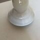 Neoclassical baluster candlestick in white porcelain 1960