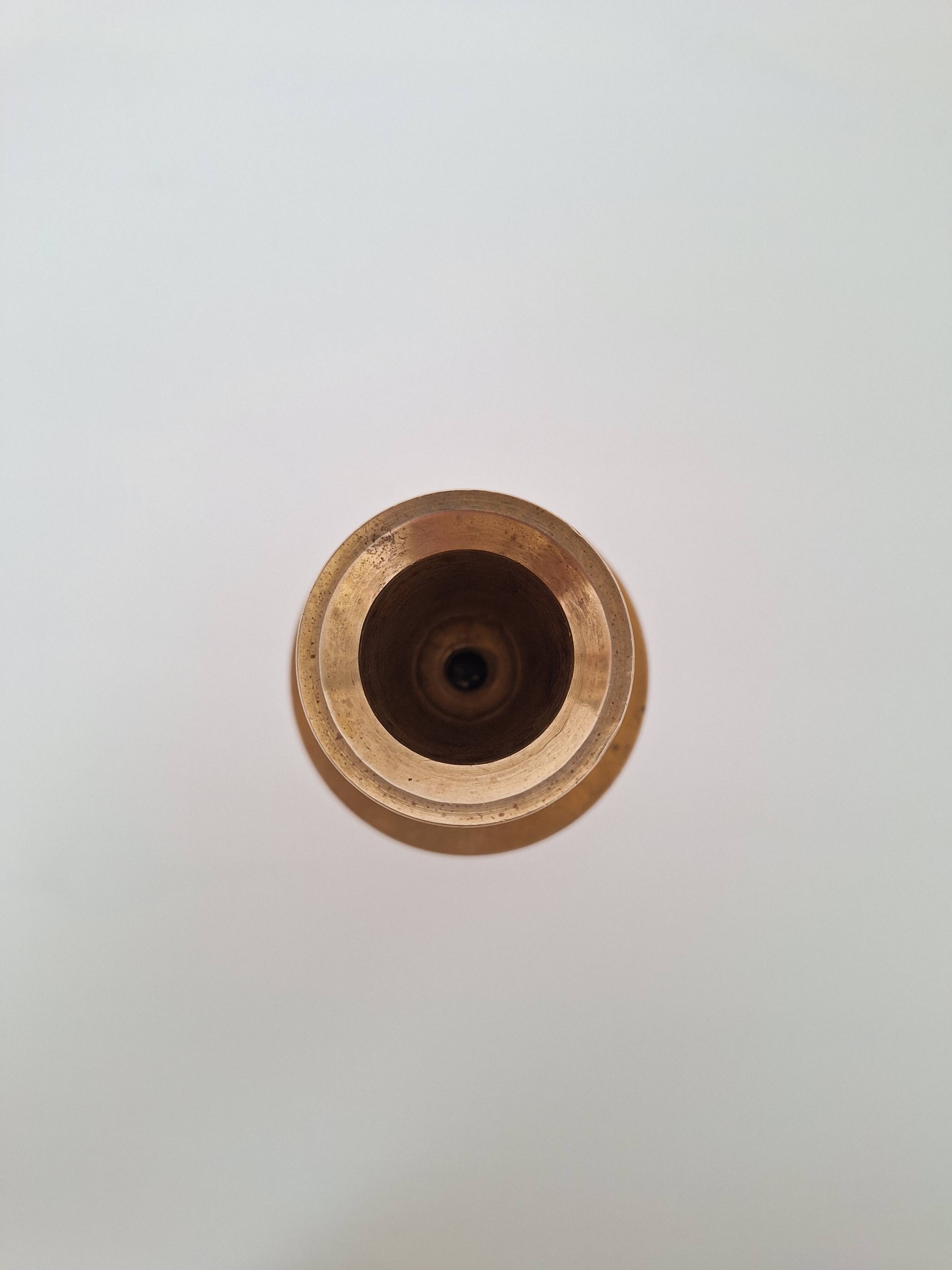 Brass star candlestick