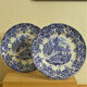 Five English porcelain style table plates