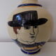 Henriot Quimper earthenware numbered vase
