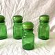 Lot de 6 pots d'apothicaire en verre