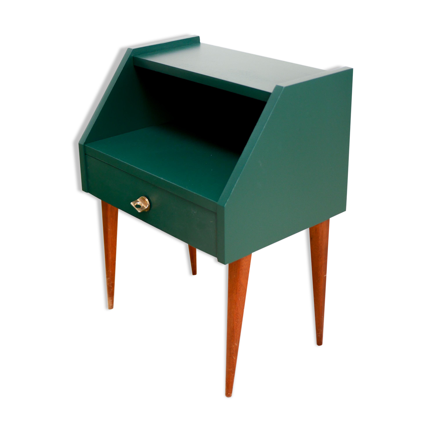 Green vintage bedside