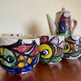 60s ceramic coffee set