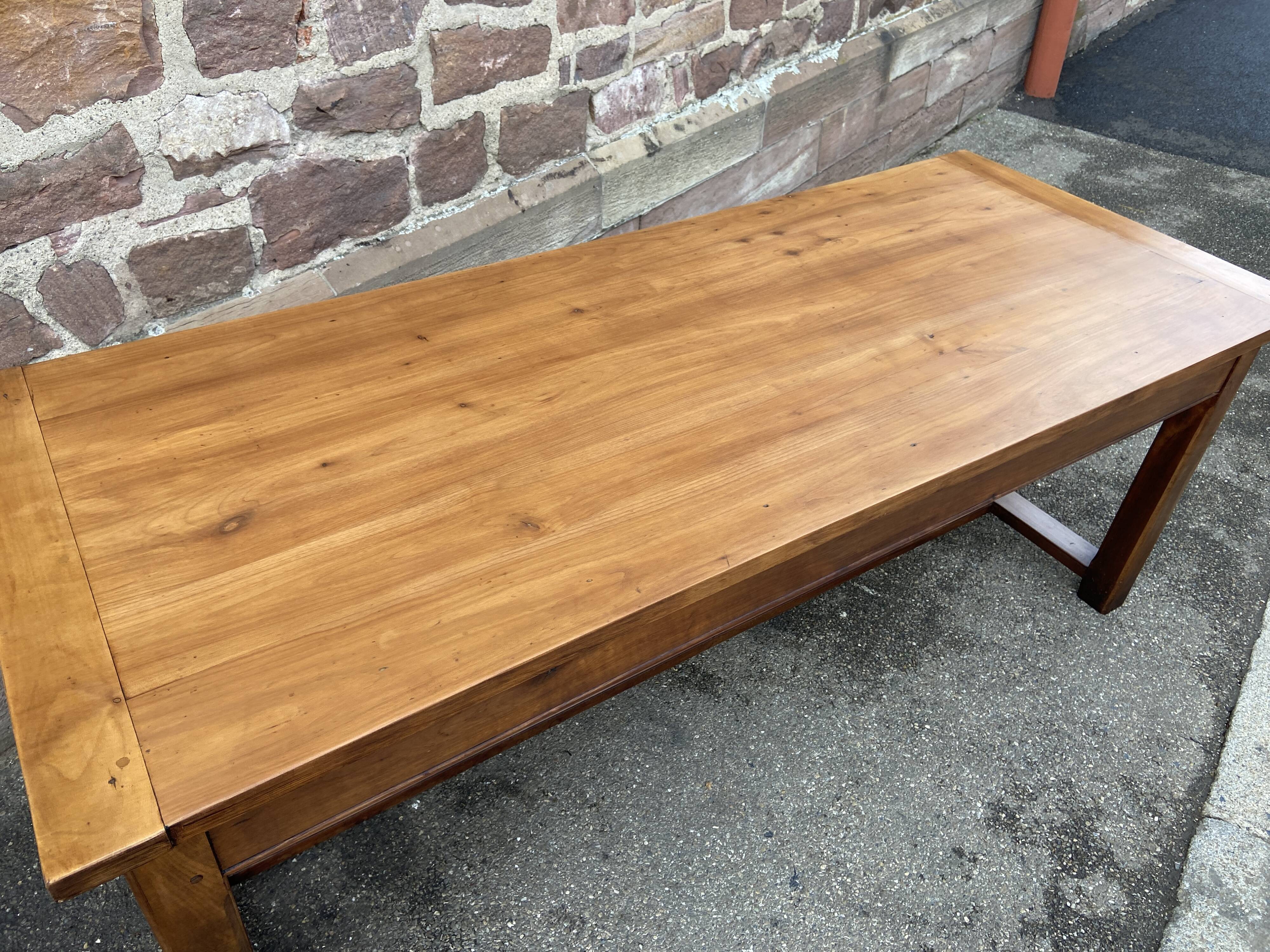 Cherry farmhouse table