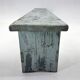 Vintage Industrial All-wood Bench, Original Paint, 1950's