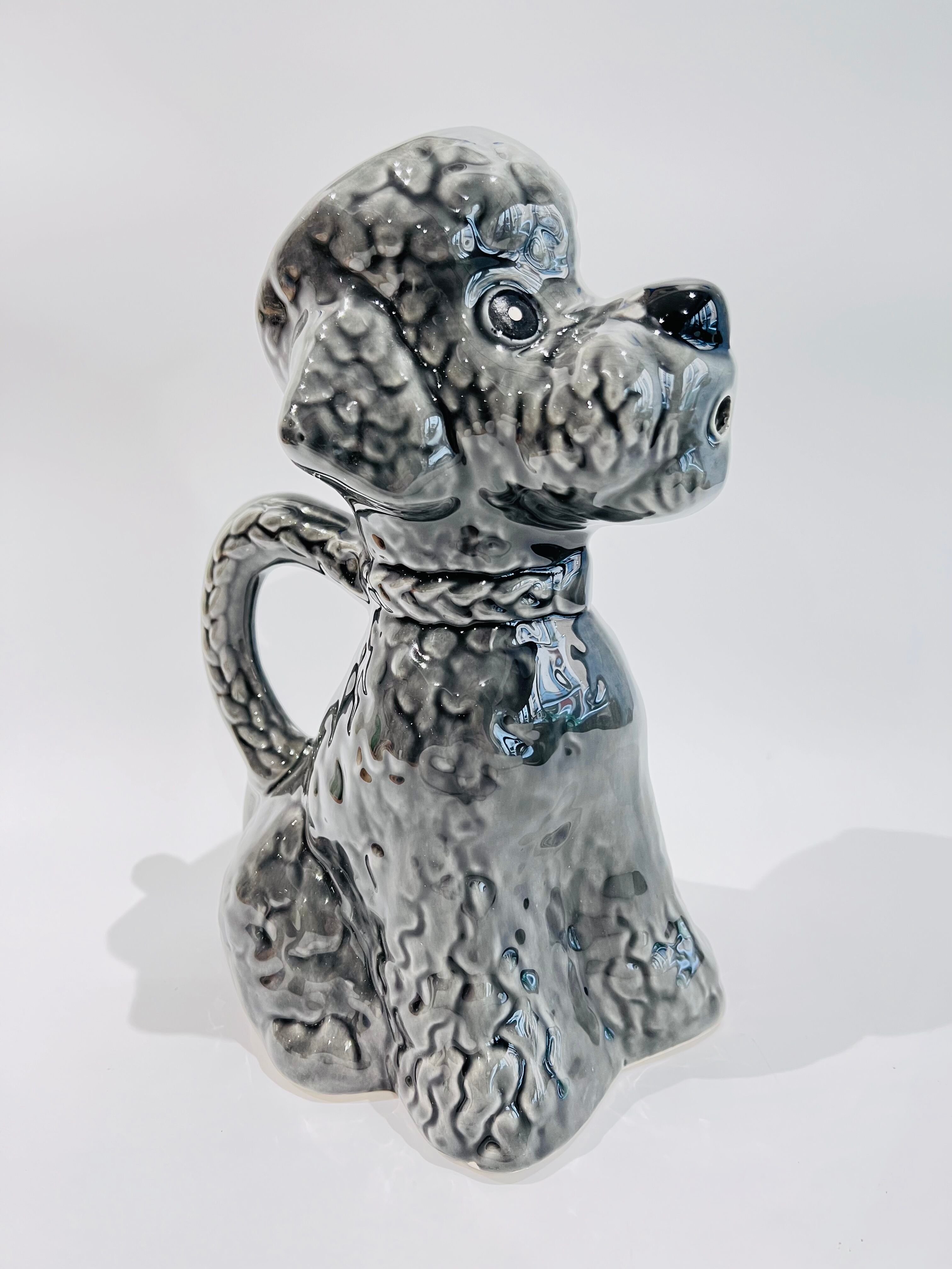 Pitcher in grey poodle slip