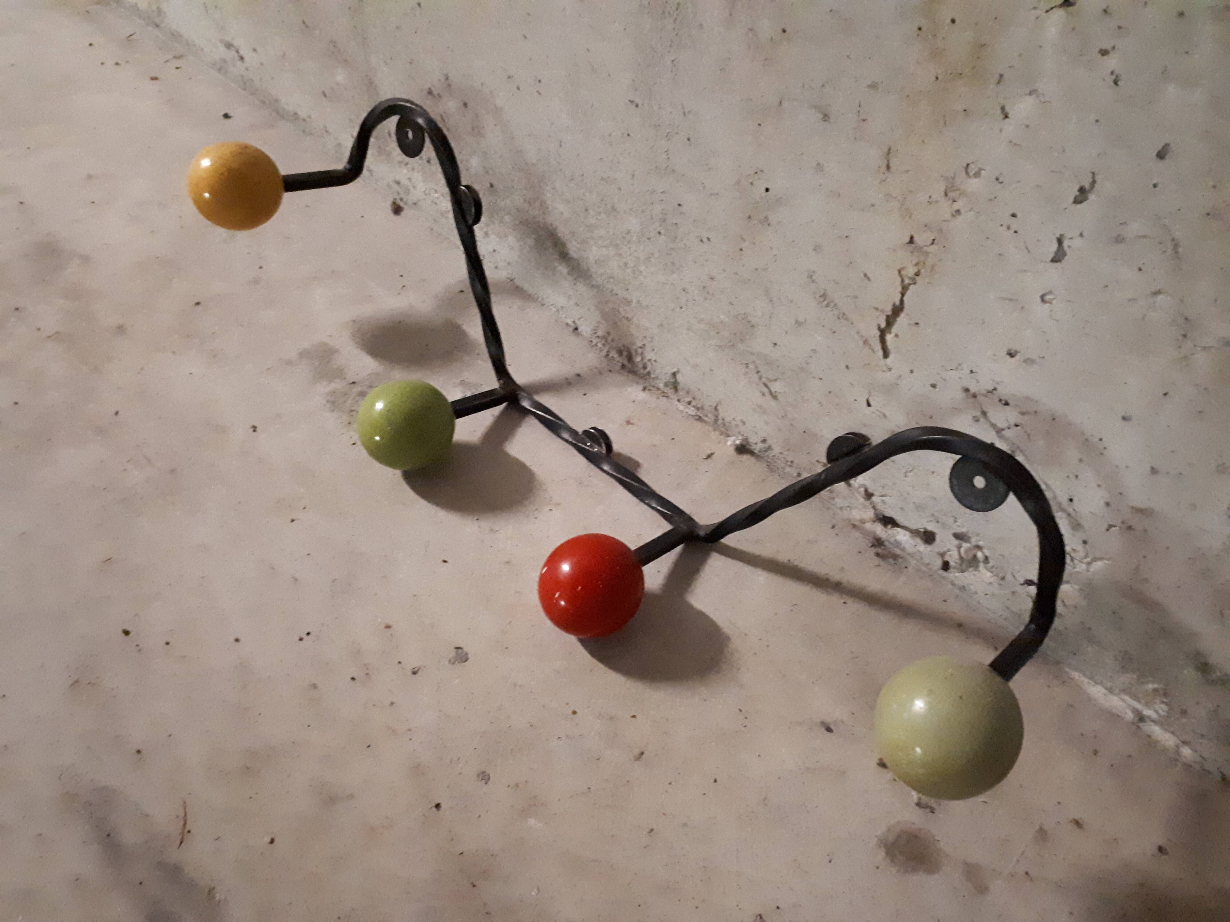 Patère boules des années 50